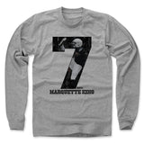 Mens Long Sleeve Heather Gray