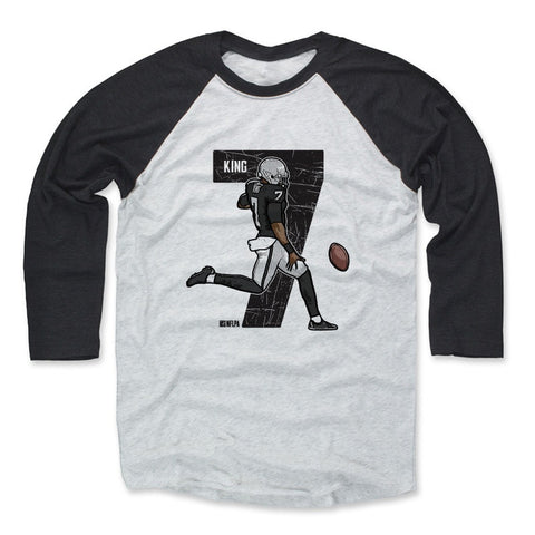 Mens Baseball T-Shirt Black / Ash